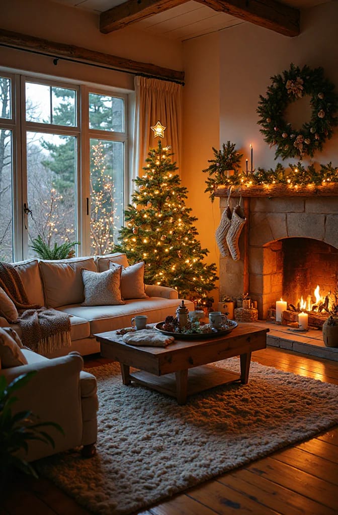 put the tree where the fireplace isn't 5