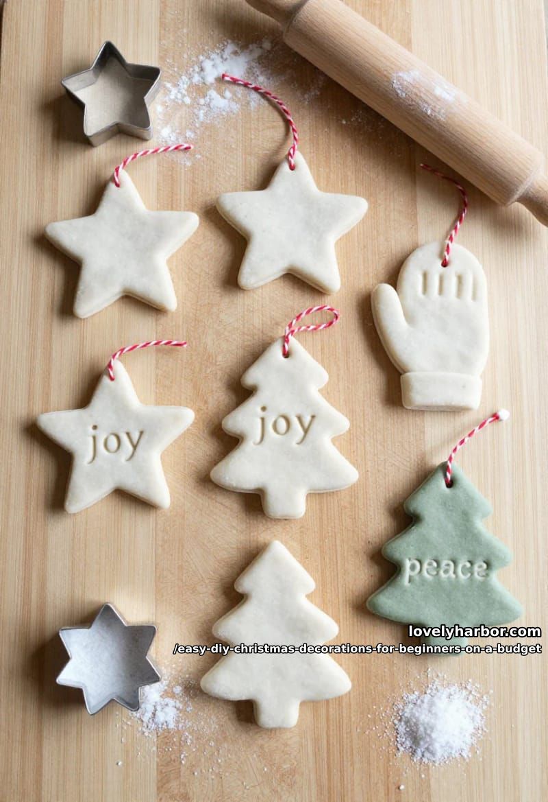 12 Easy DIY Christmas Decorations for Beginners on a Budget 12 salt dough ornaments you bake low and slow 1