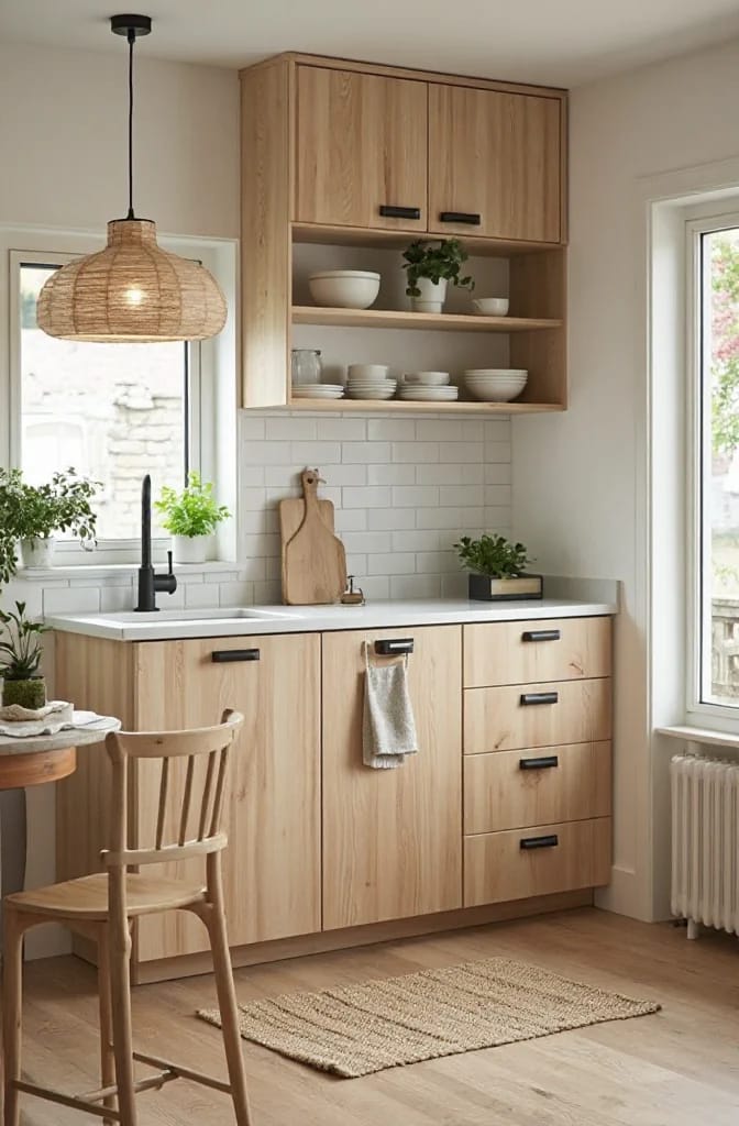 Japandi Kitchen Ideas: 10 Design Decisions That Keep It Warm, Not Clinical 19 scale the wood down, not the palette 1