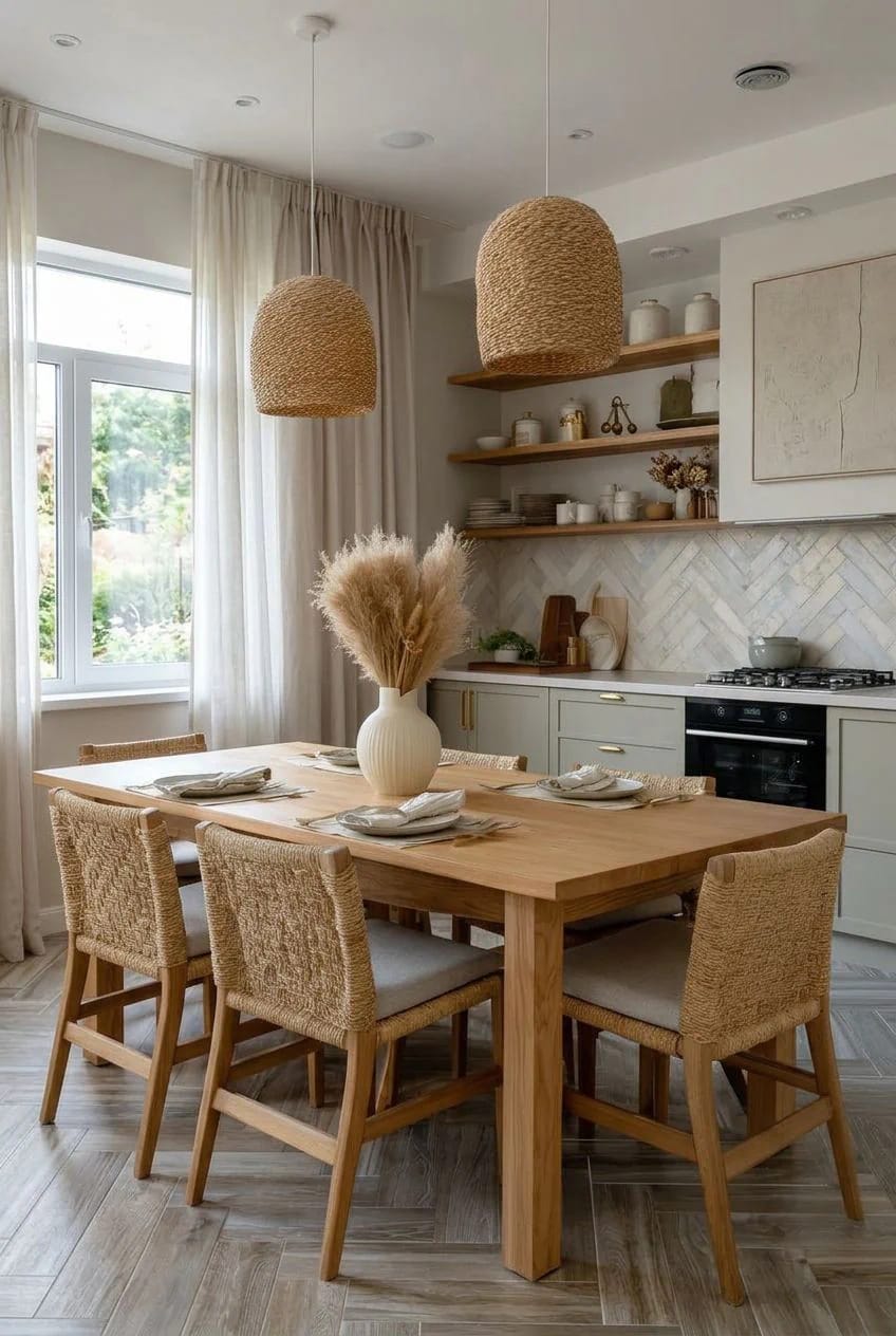 skip the all-white kitchen and layer three warm neutrals 1