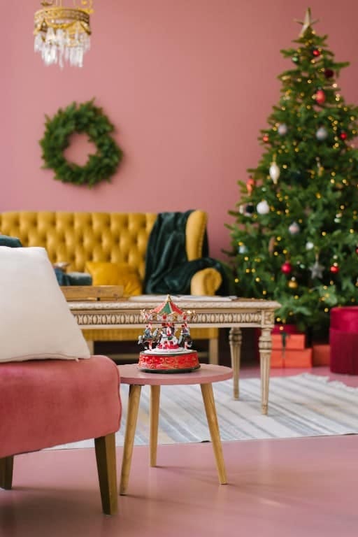 12 Whimsical Christmas Decor Ideas to Run Through the Whole House 3 skip the tasteful tonal tree, go full rainbow 1