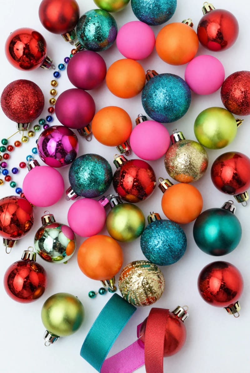 12 Whimsical Christmas Decor Ideas to Run Through the Whole House 5 skip the tasteful tonal tree, go full rainbow 1