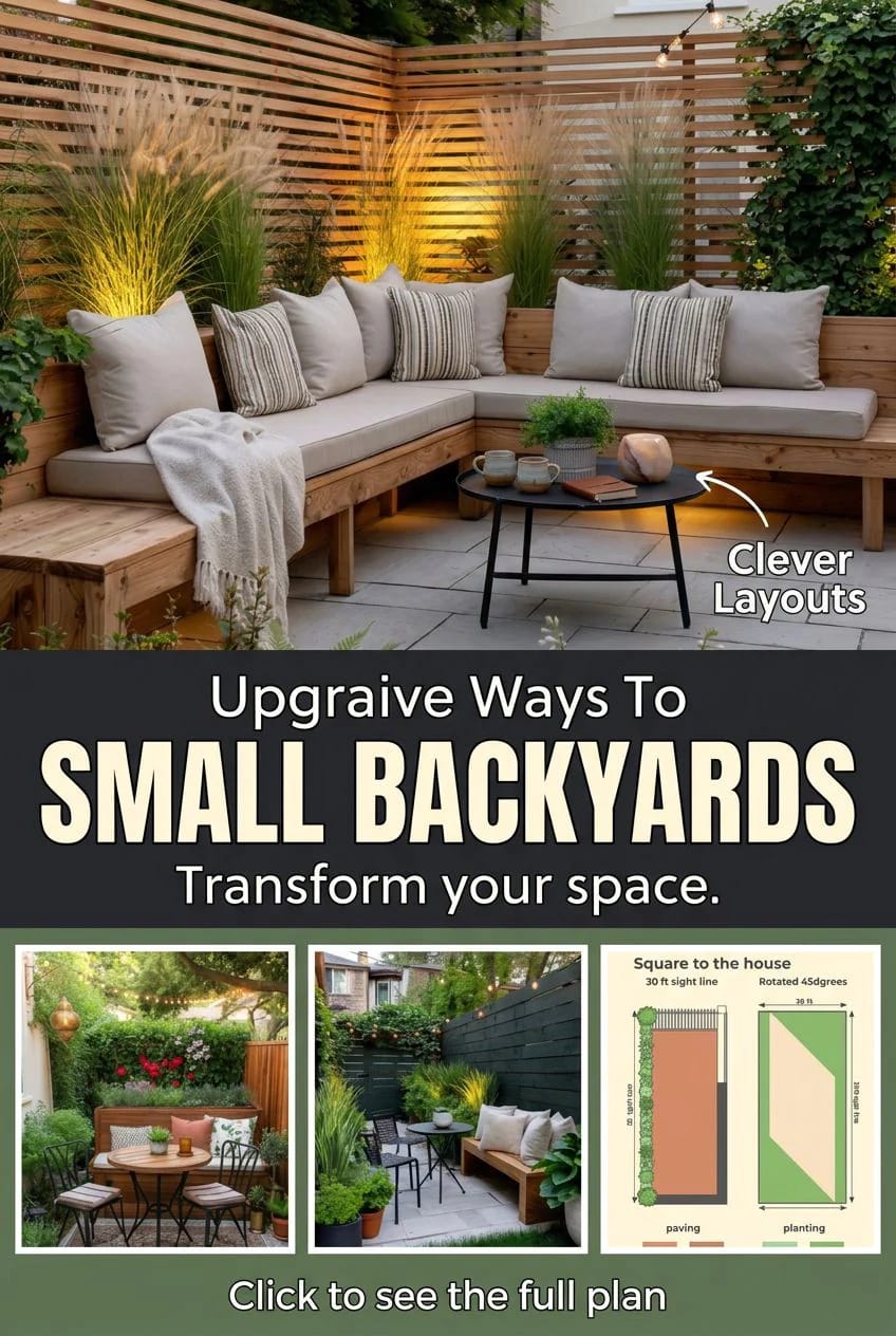 11 Small Backyard Ideas That Work in Under 400 Square Feet 1 small backyard ideas 1