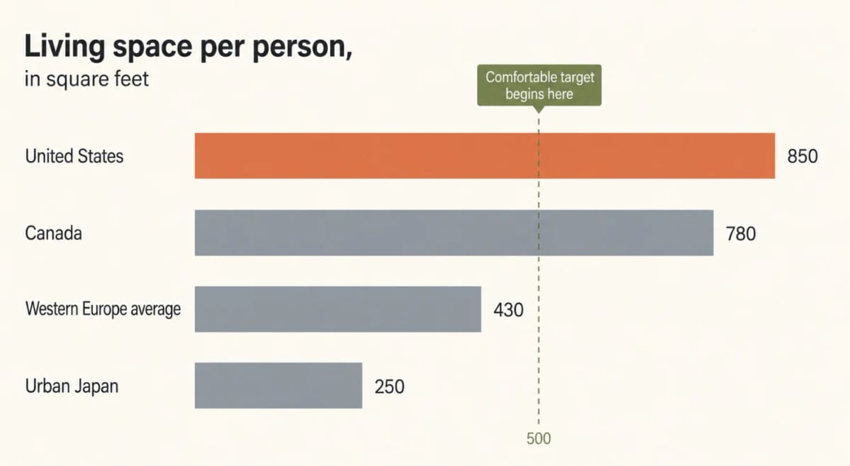 square feet per person tells you more than the total ever will 1
