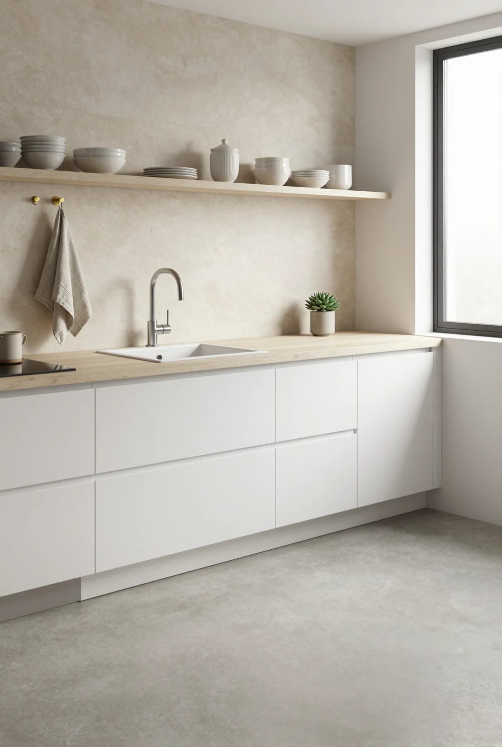 stone, light, and the small-kitchen version 1