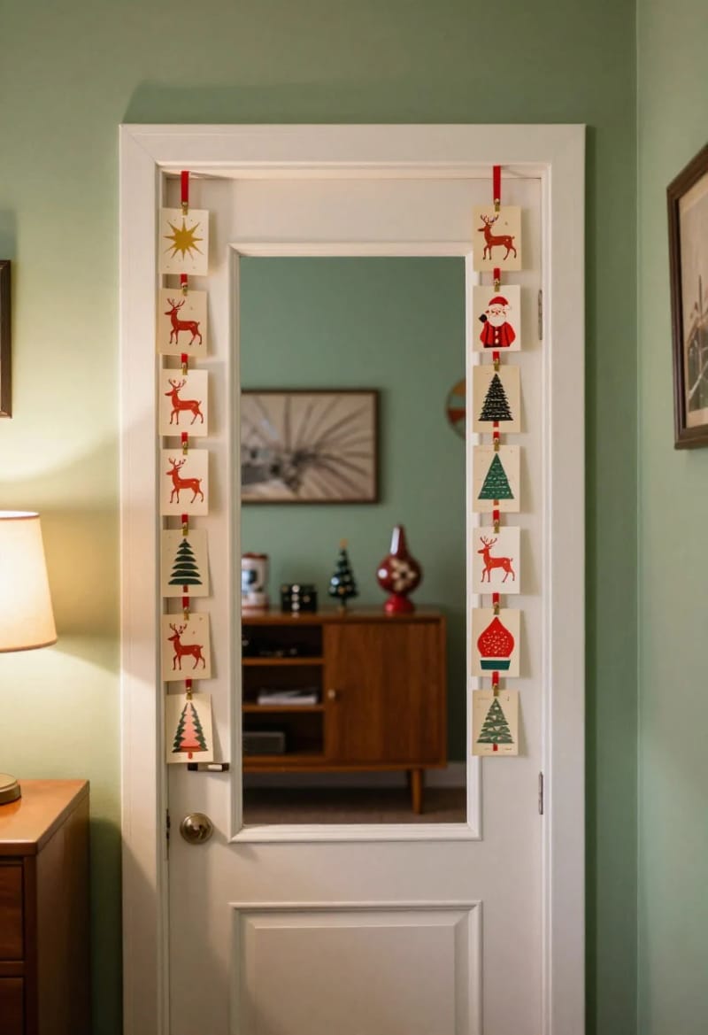 string the christmas cards instead of stacking them 1