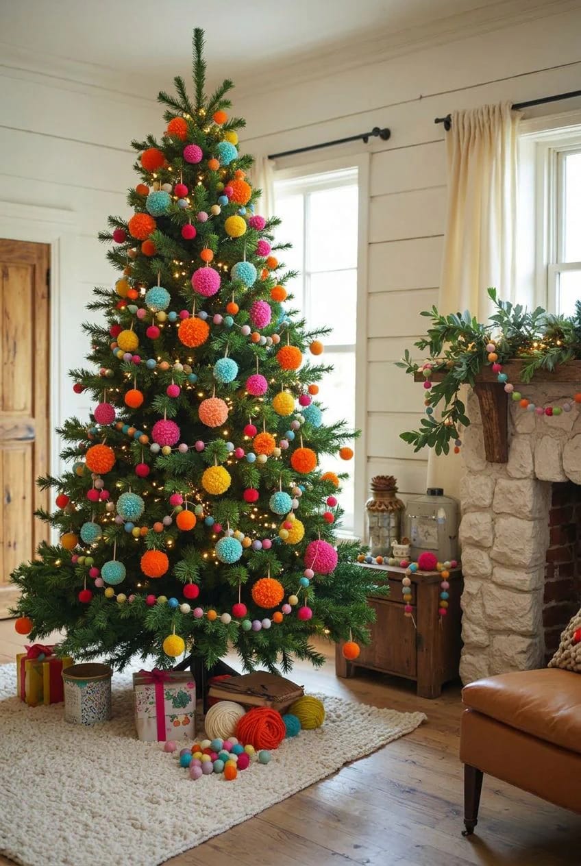 10 Whimsical Christmas Tree Decorating Ideas That Actually Read as Playful, Not Cluttered 8 texture you actually want to touch 1