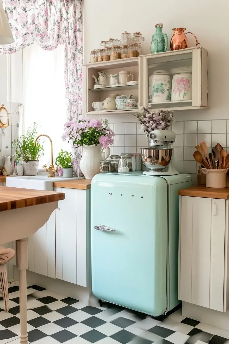 the refrigerator is where vintage kitchens usually overspend 1
