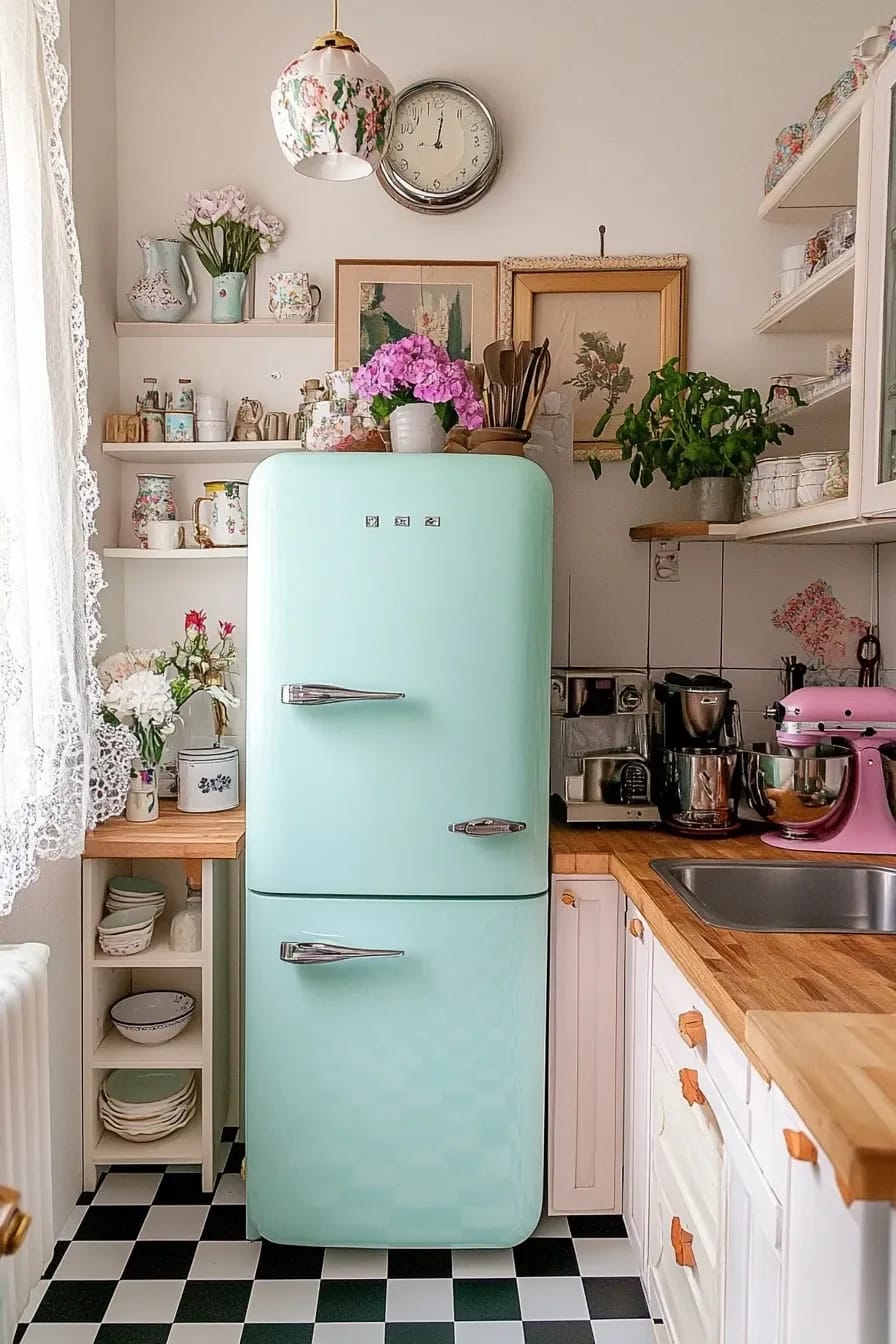 the refrigerator is where vintage kitchens usually overspend 1