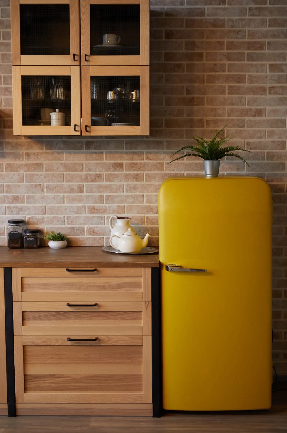 the refrigerator is where vintage kitchens usually overspend 1