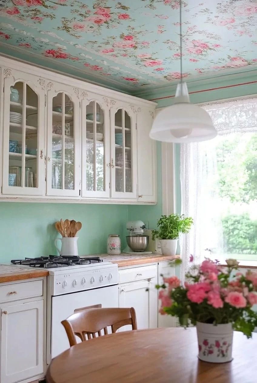 the top third of the room does more period work than the cabinets 1