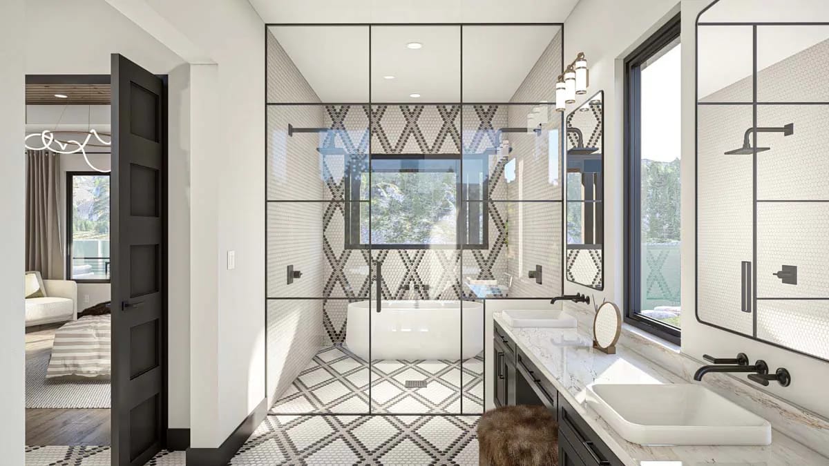 the wet room is the best-resolved bathroom on the drawing 1