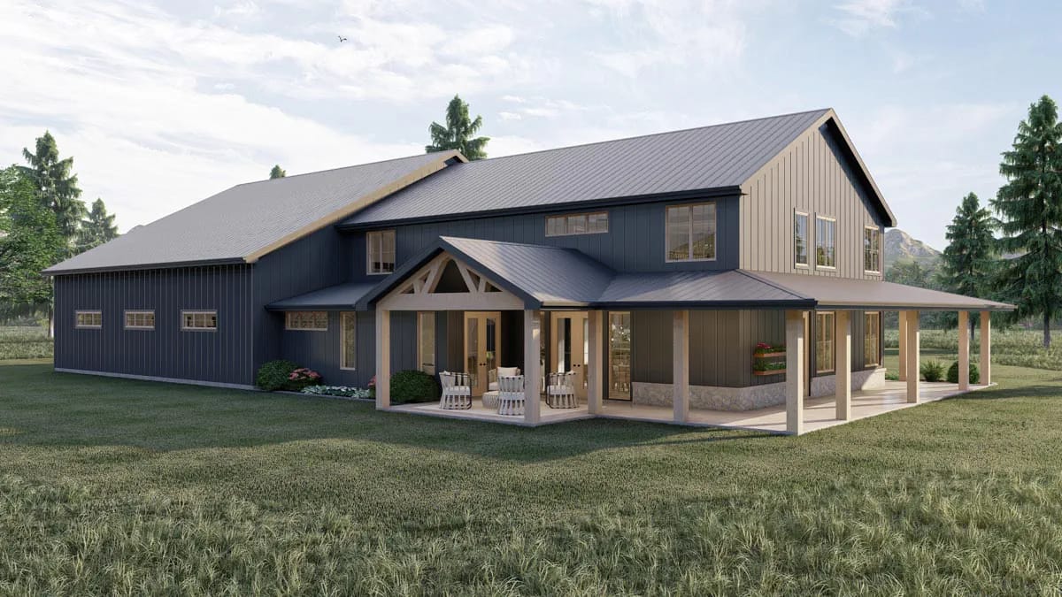the wraparound porch runs 9 feet deep on two sides 1