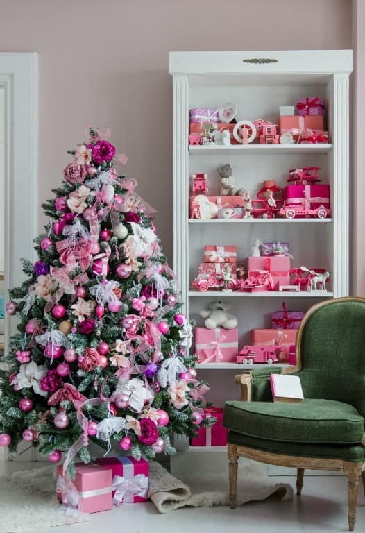 Whoville-Inspired Indoor Christmas Decorations That Skip the Generic Grinch Look 8 trade red-and-green for the candy palette that reads whoville 1