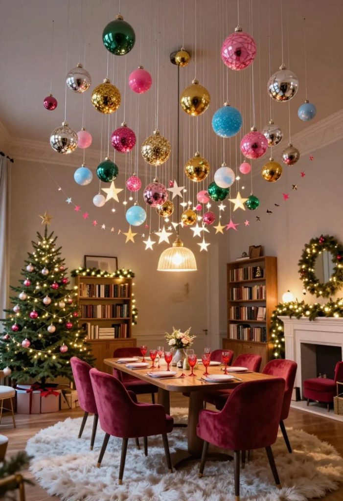 treat the ceiling as the fifth wall of your christmas 8