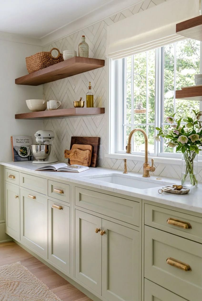 Timeless Kitchen Ideas That Still Look Right in a Decade 13 unlacquered brass you let go dull 1
