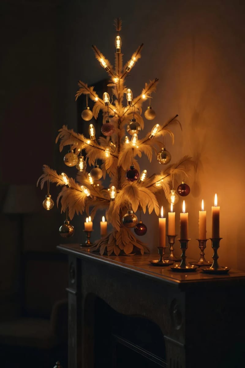 Vintage and Victorian Christmas Decorating: 11 Ideas for a Faded, Heirloom Holiday 13 warm candle glow does more than any string of white leds 1