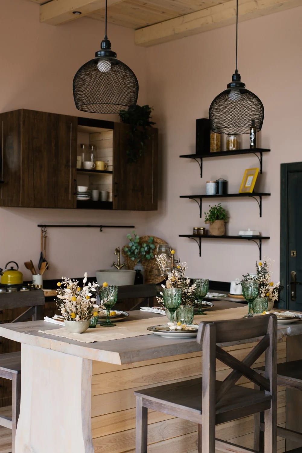 Cozy Kitchen Ideas That Actually Make You Want to Linger 2 warm neutrals beat stark white in a cozy kitchen 1