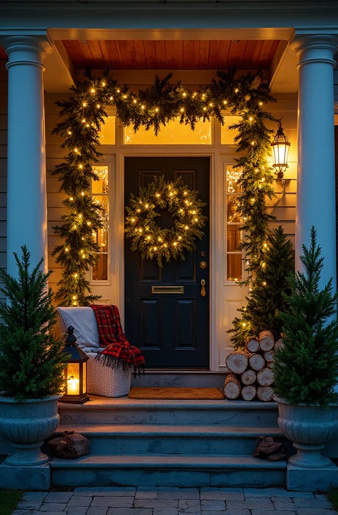 weave warm-white fairy lights through the boughs for the dark 1