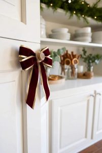 Christmas Kitchen Decor on a Budget: 9 Ideas Ranked by Impact per Dollar 1 wired ribbon bows beat the pre-made bow packs on cost 9