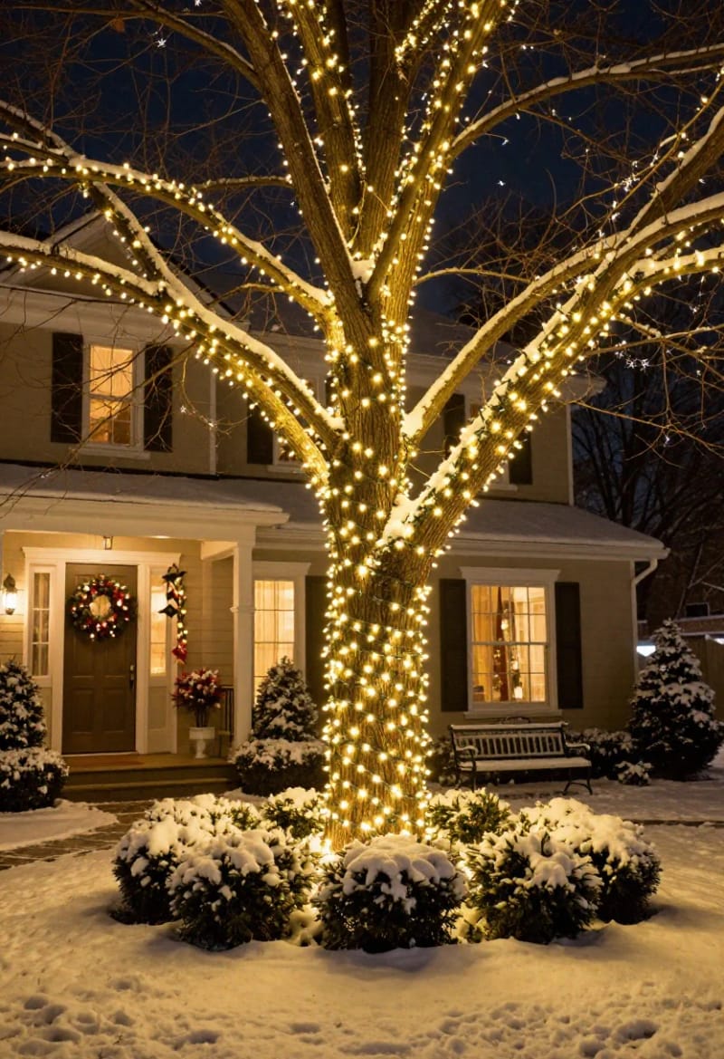 wrap tree trunks tight and let the branches stay loose 1