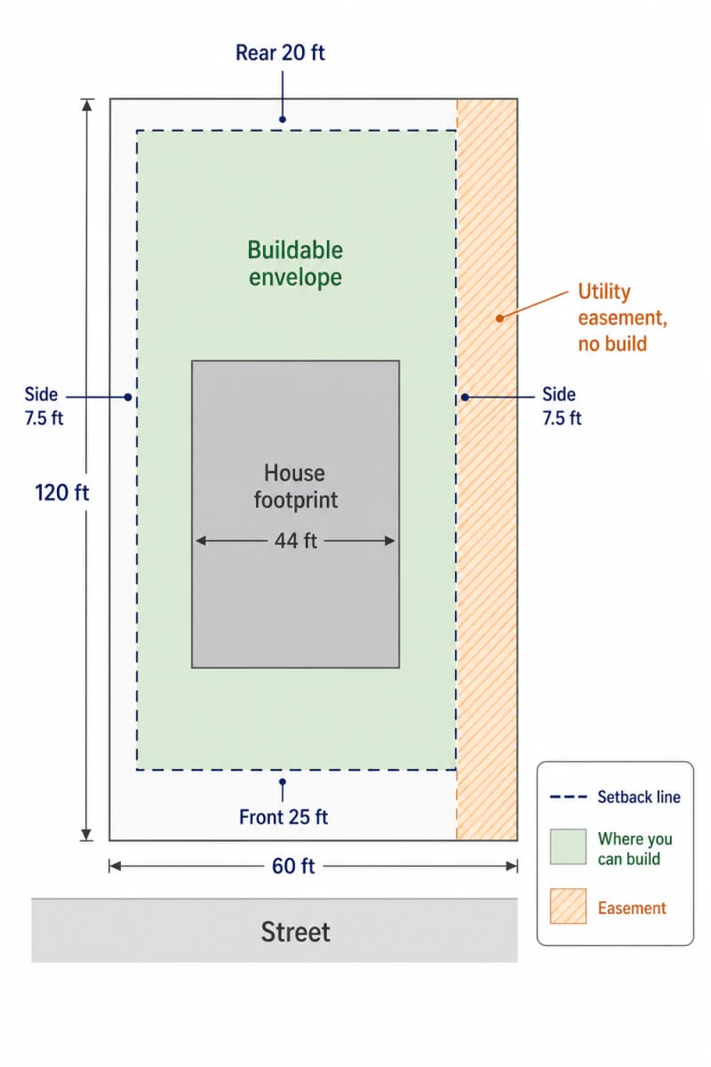 your buildable envelope decides the footprint 1