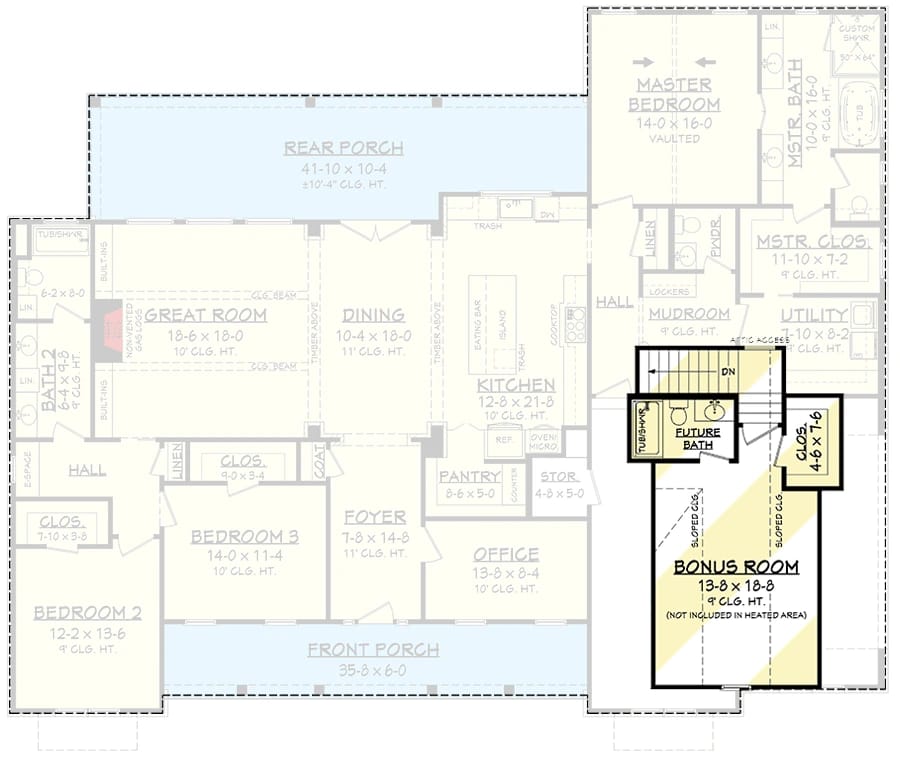 3 bedroom modern farmhouse with optional bonus room 1