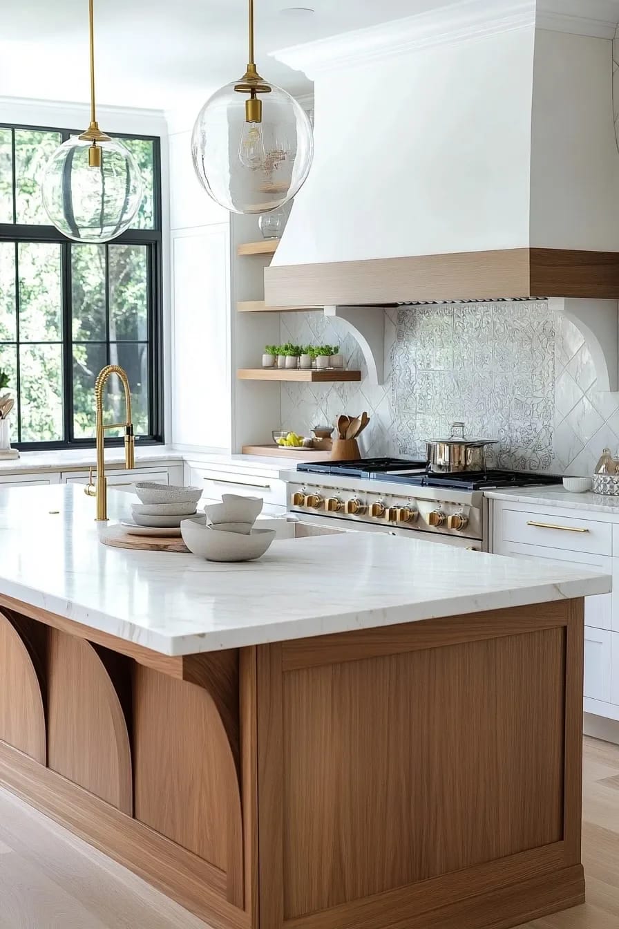 a plastered hood, not a stainless chimney 1