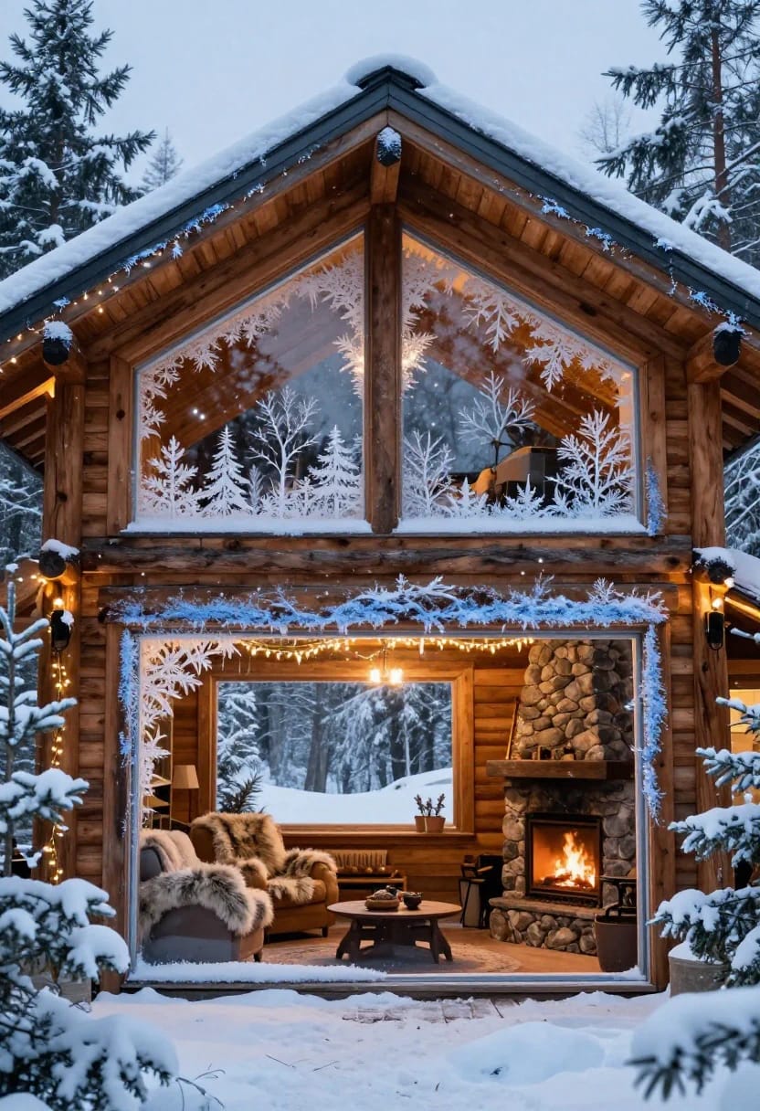a whisper of blue over the white is what makes faux snow look cold 1