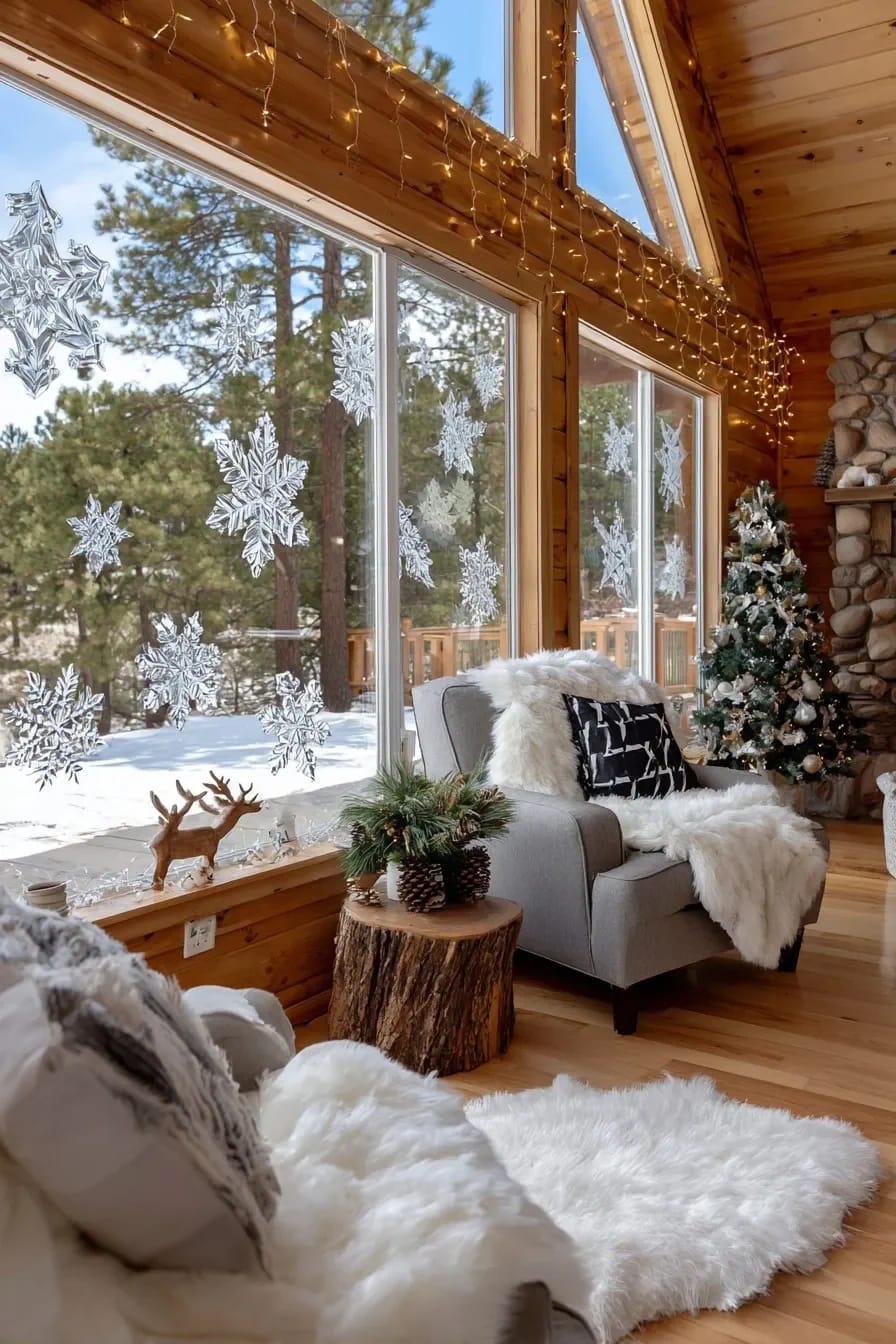 a whisper of blue over the white is what makes faux snow look cold 1