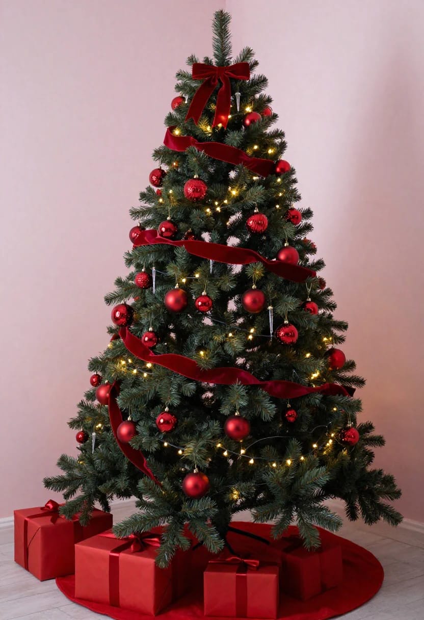 9 Monochrome Christmas Tree Themes for a Single-Color Tree That Still Looks Finished 9 all-red means one red: choose it against your wall color, not in the store 1