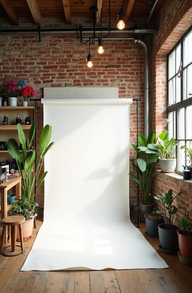 Workshop Studio Ideas for People Who Actually Make Things 8 build a photo corner into the studio before you need one 1