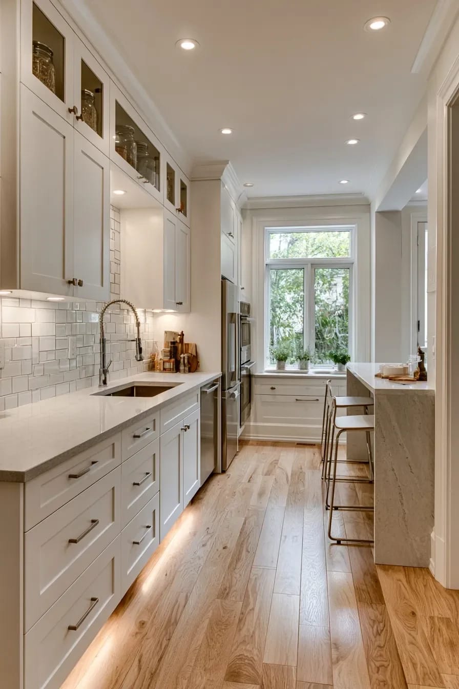cabinets to the ceiling, especially in a small kitchen 1