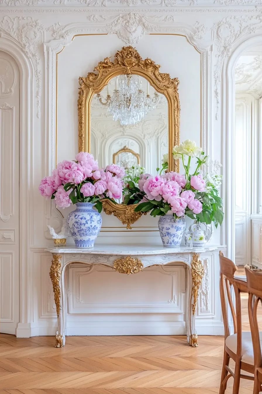 gilt in a rococo room reads right when it is warm and sparing 1
