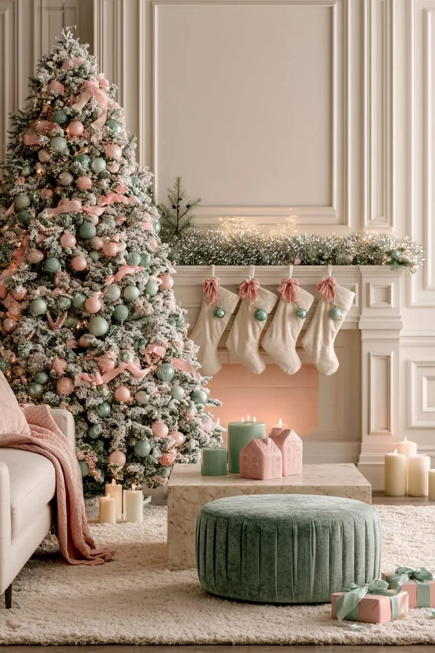 how much pink and mint a room can take 1