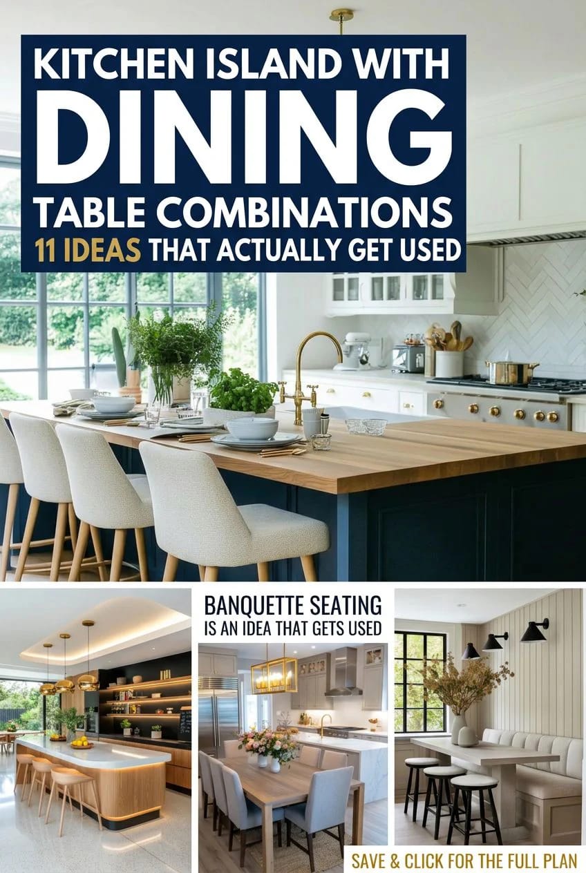 kitchen island with dining table 1