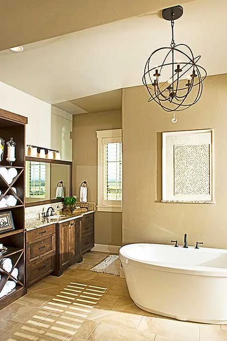 master suite on the main floor, laundry inside the closet 1