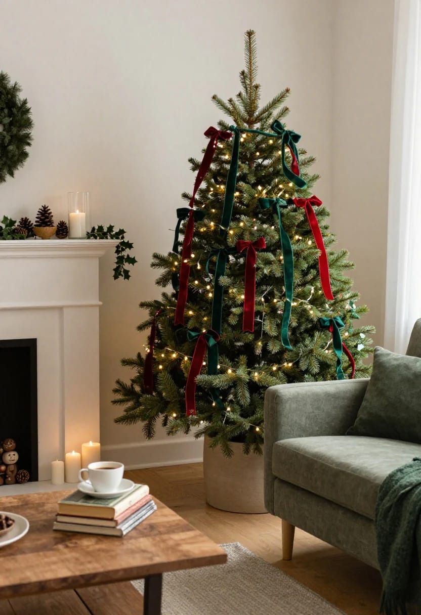 Modern Traditional Christmas Decor That Updates Red and Green 14 materials do more of the updating than color does 1
