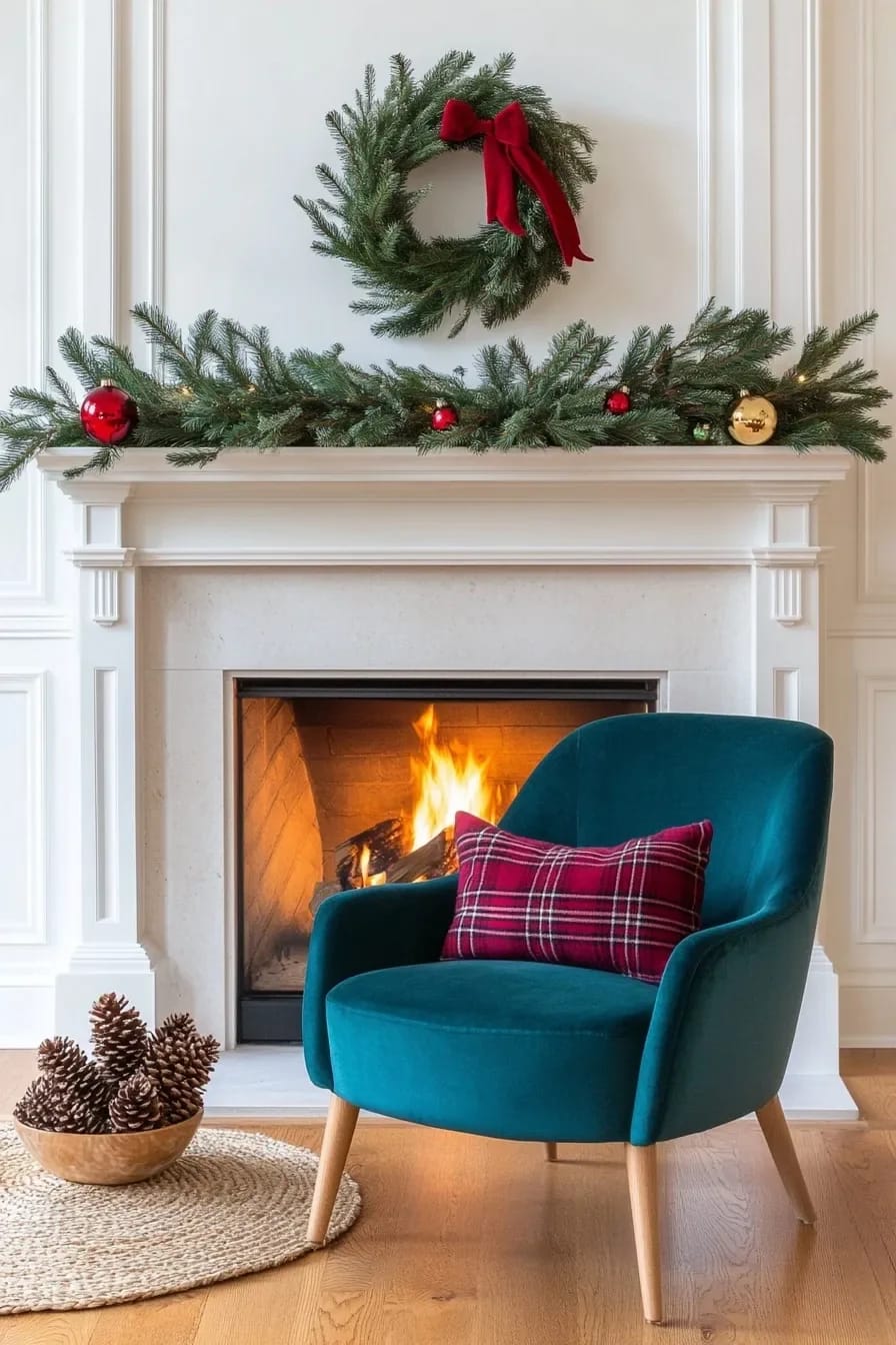 Modern Traditional Christmas Decor That Updates Red and Green 16 materials do more of the updating than color does 1