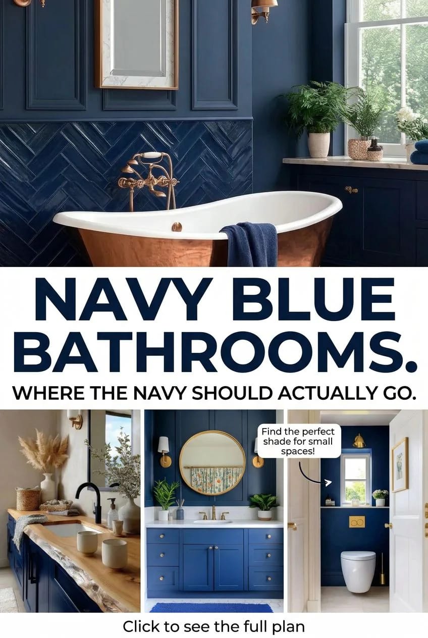 navy blue bathroom 1