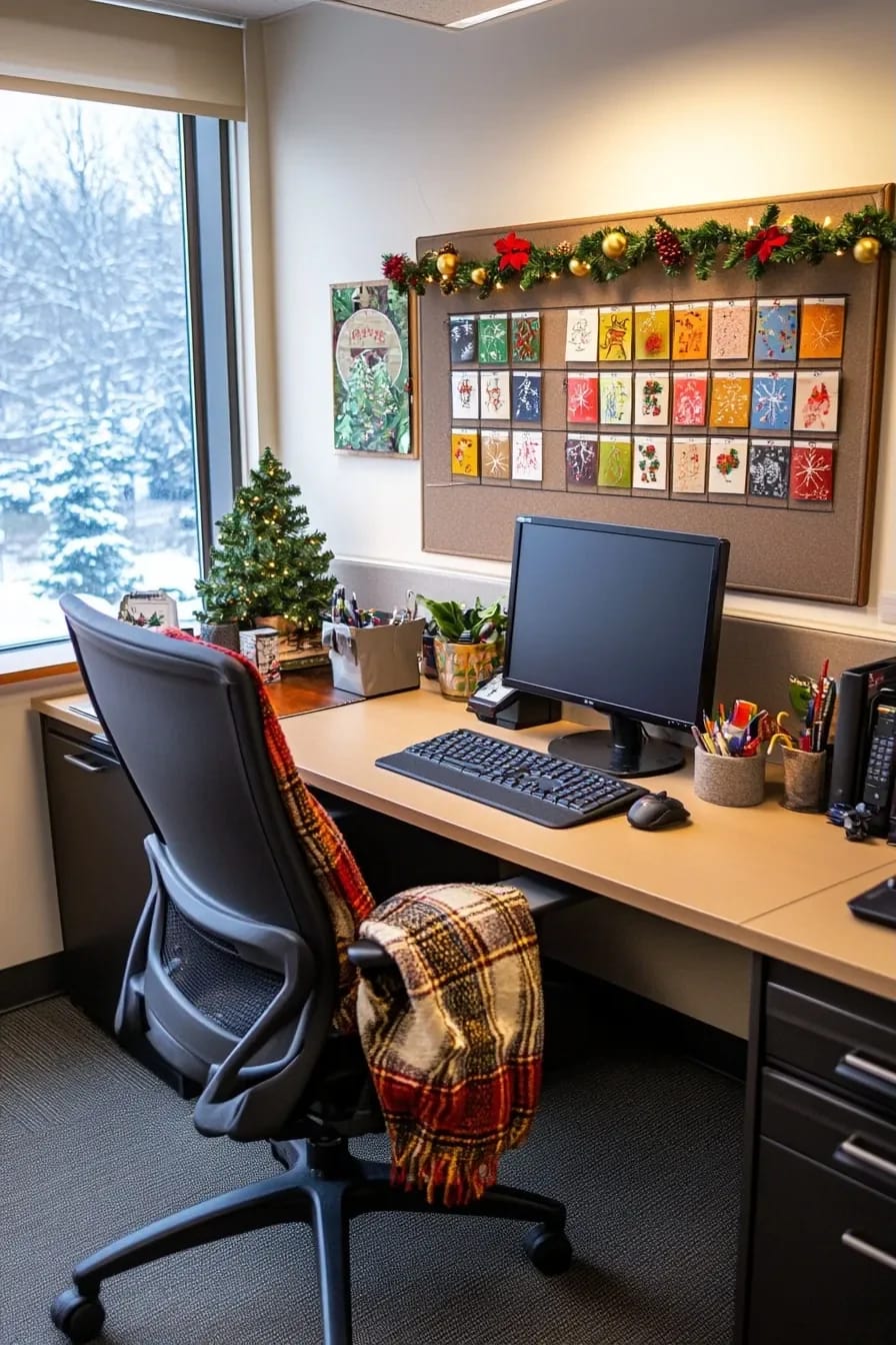 pin a 24-envelope advent grid where your eyes already go 1