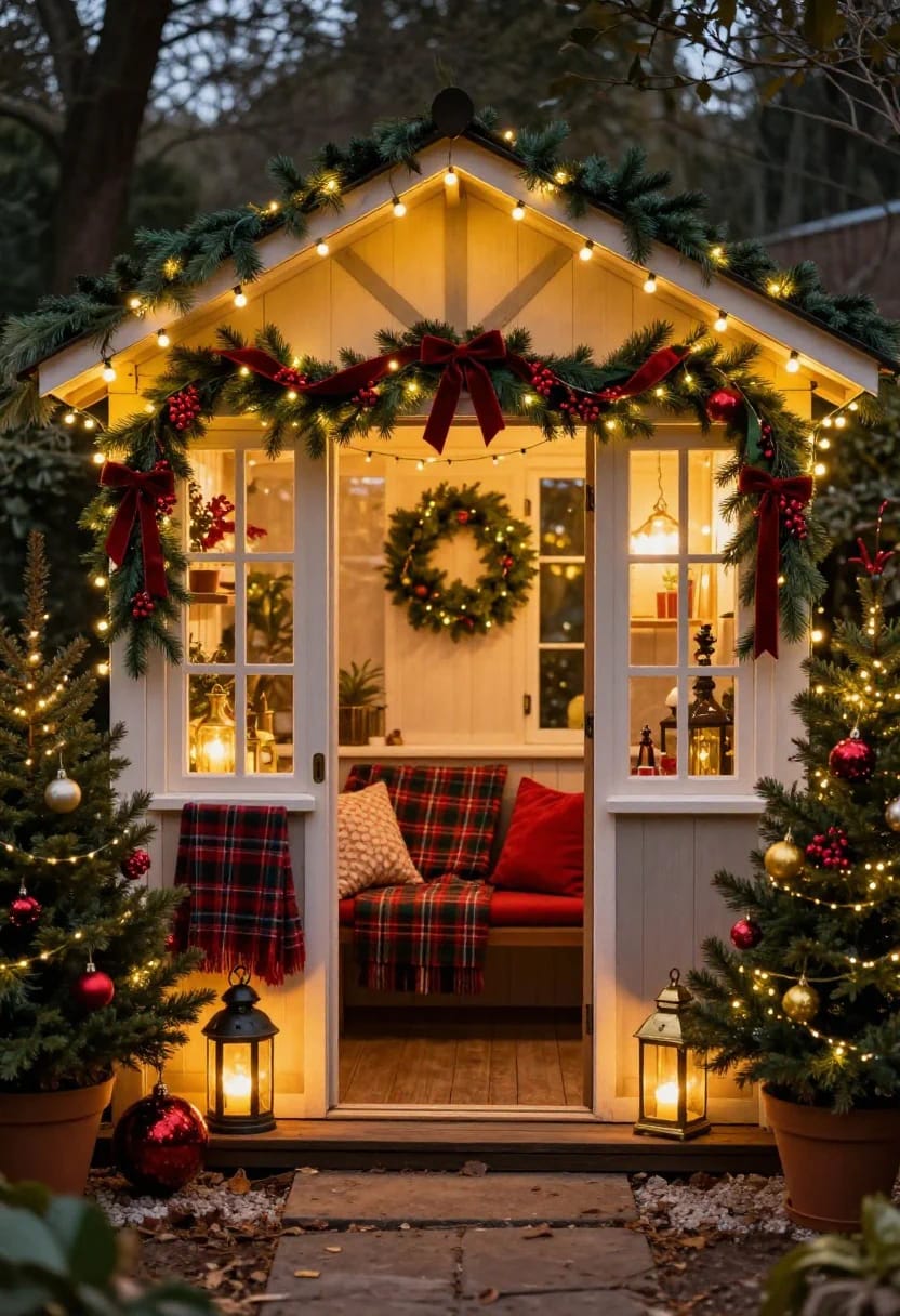 Modern Traditional Christmas Decor That Updates Red and Green 24 placement, scale, and the light you turn on 1