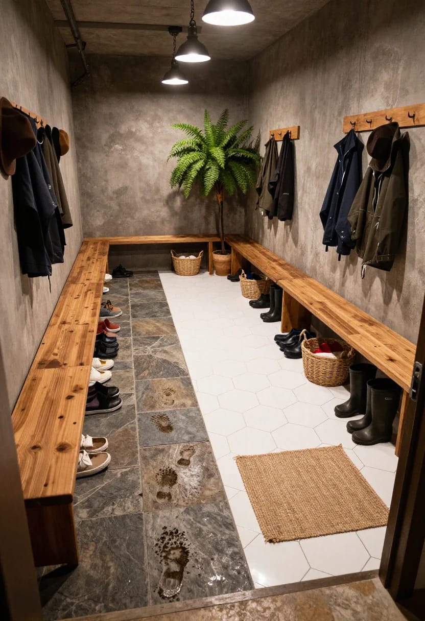 put the change from dirty to clean into the floor 1