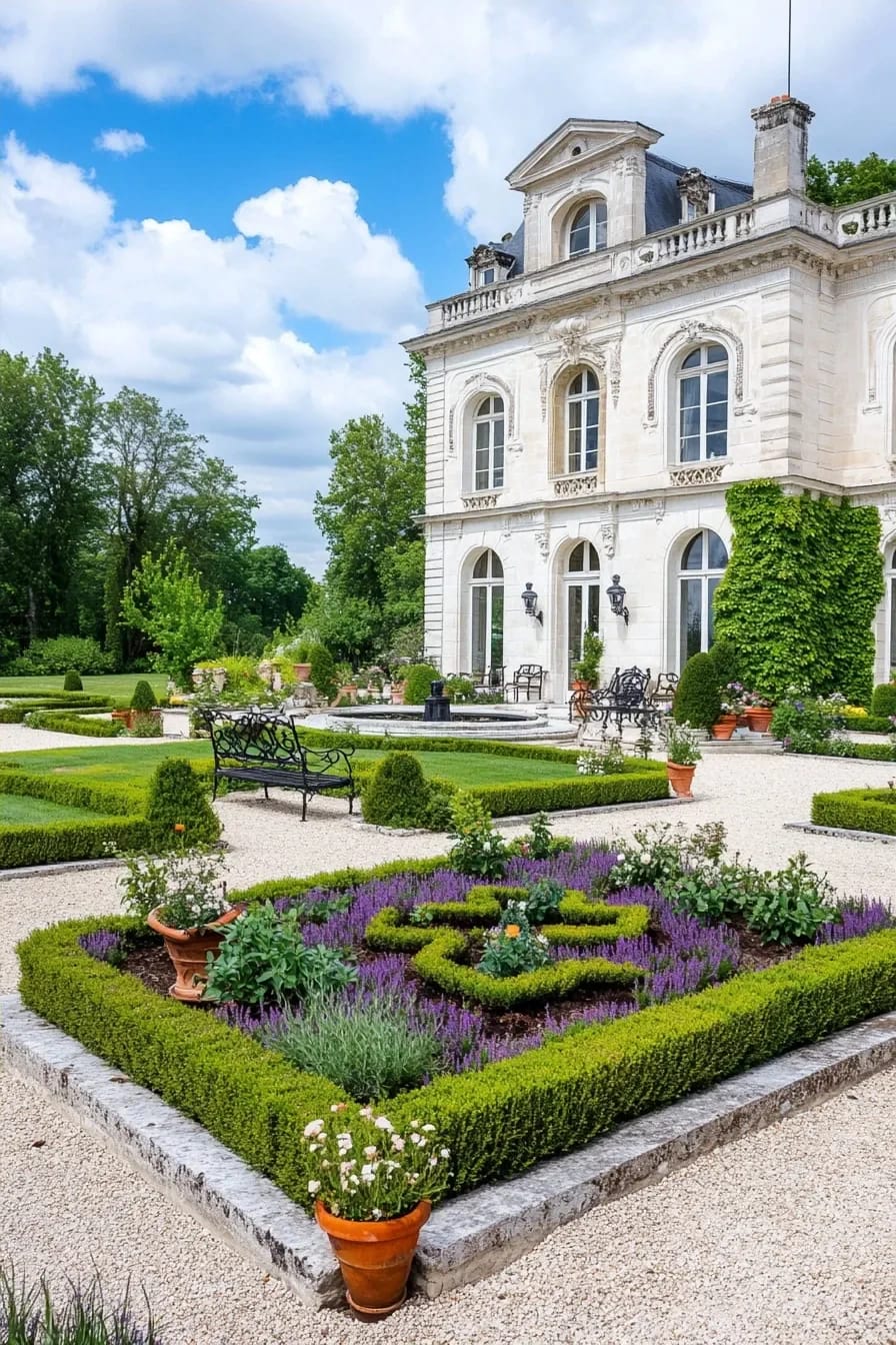 French Chateau Ideas That Read Authentic, Not Themed 12 skip boxwood in the parterre and the garden survives you 1