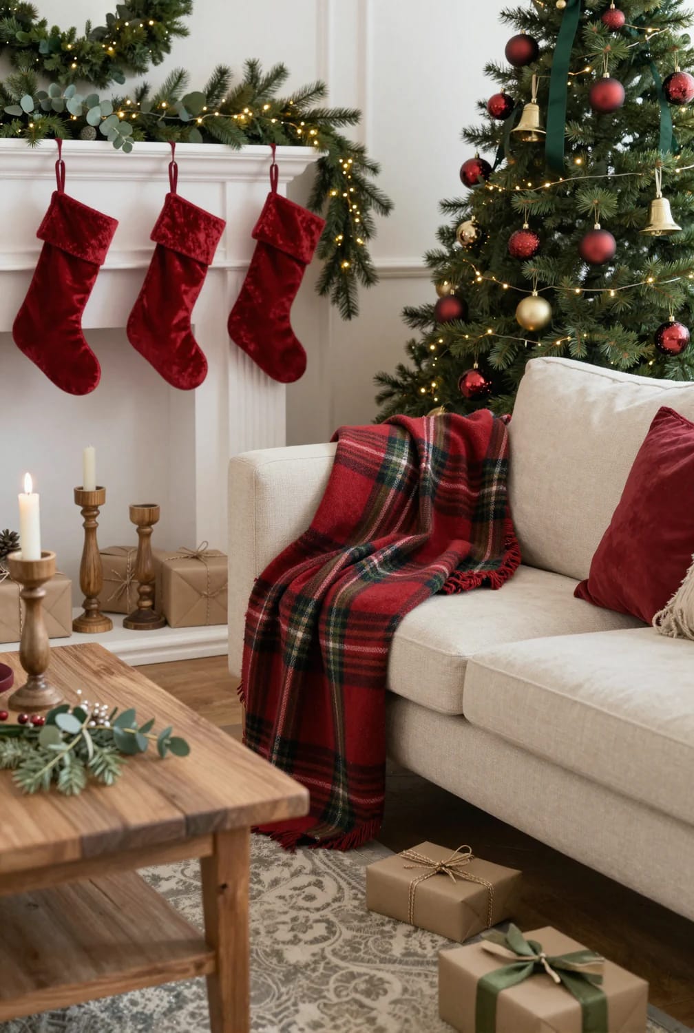 Modern Traditional Christmas Decor That Updates Red and Green 5 start with the two colors themselves 1