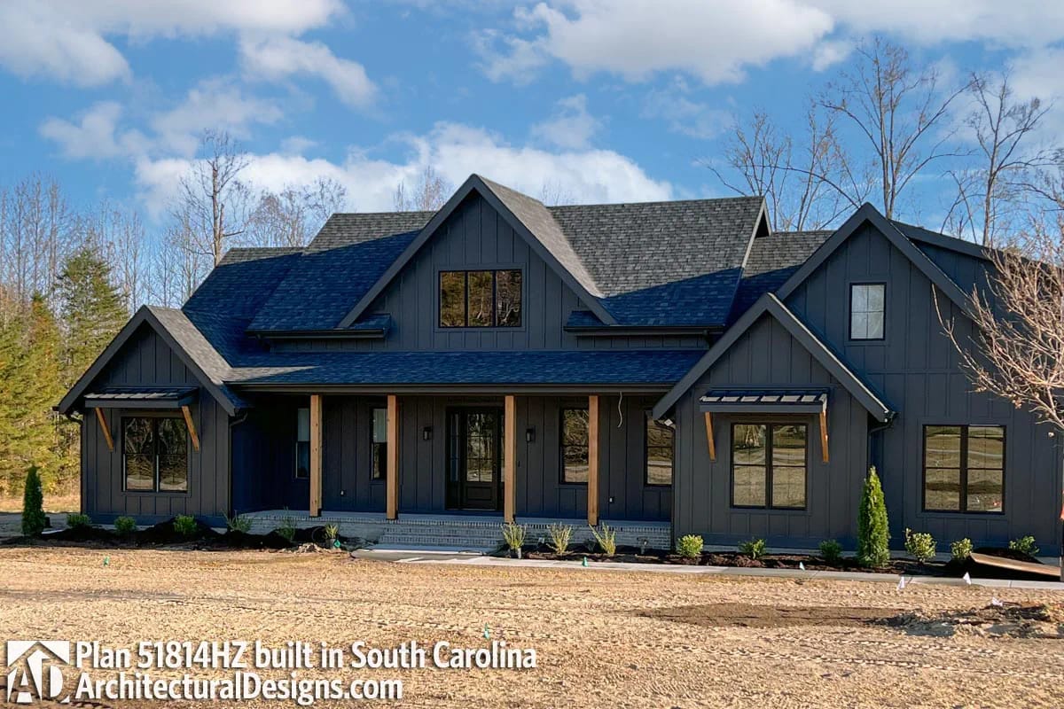 the front elevation is doing more work than the front porch 1