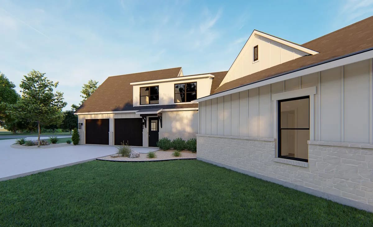 the garage is about 29 by 30 feet, two overhead doors, entered through the utility room 1