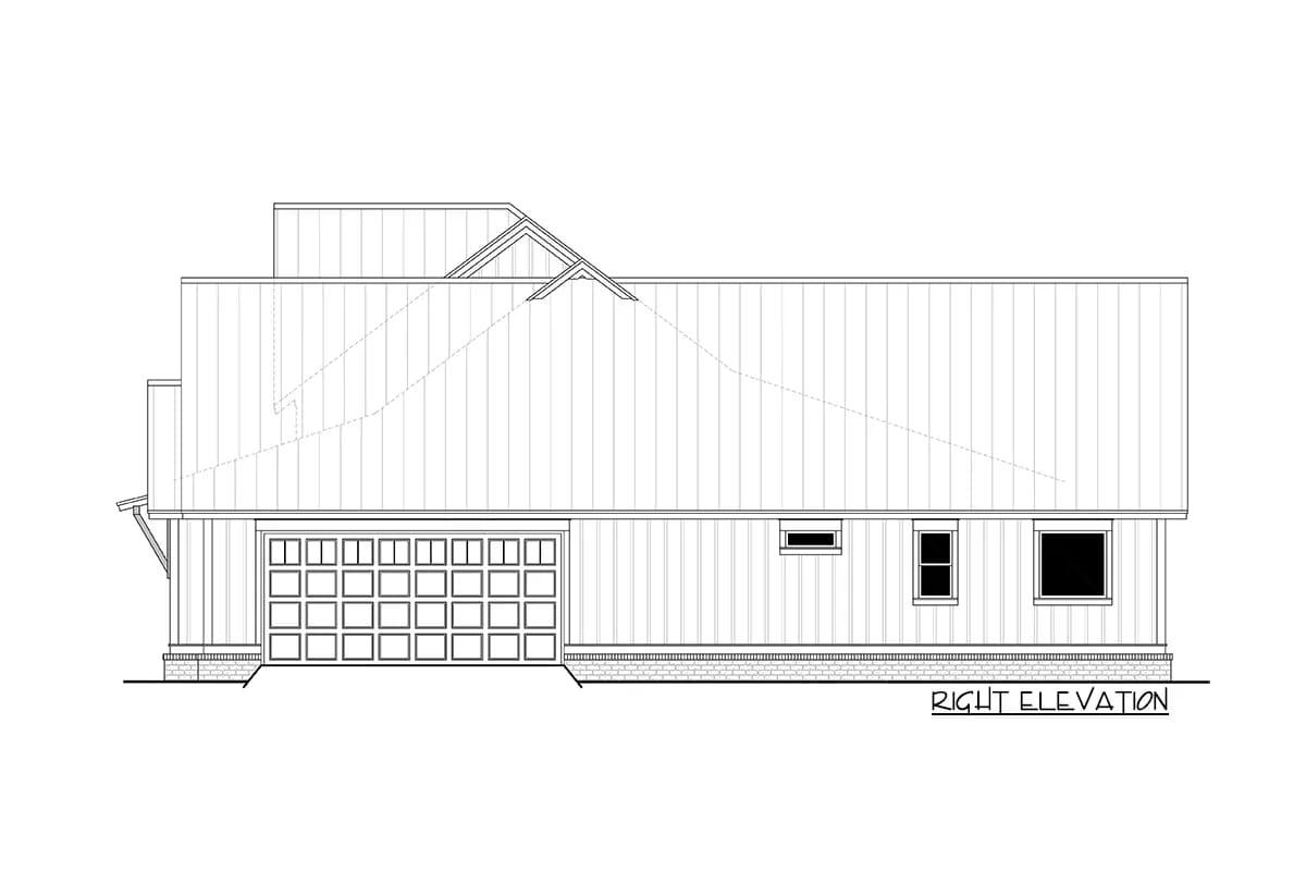 the three-car garage option buys two doors and costs 11 feet of depth 1