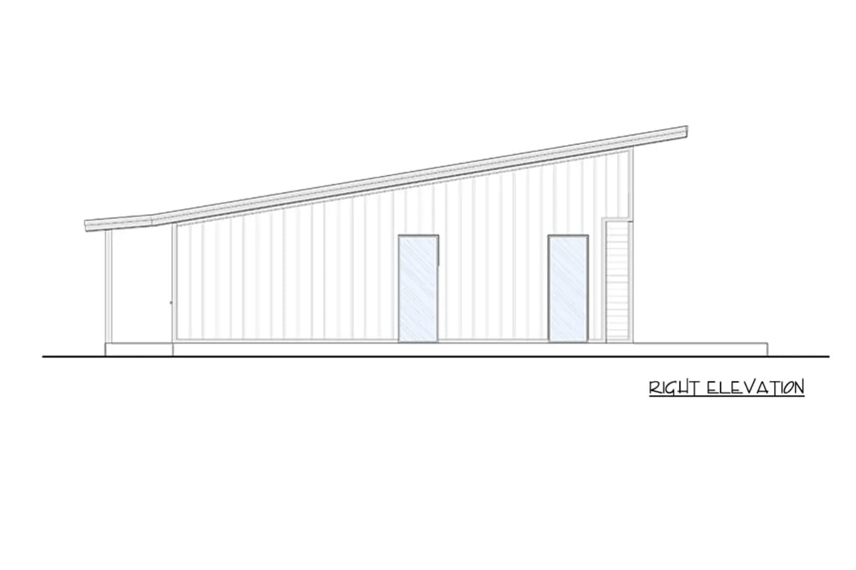 3-Bedroom Contemporary House Plan with Vaulted Ceilings and a Glass Rear Wall (1,540 Sq. Ft. Floor Plan) 8 the vaulted ceiling is a roof decision, not a ceiling decision 1
