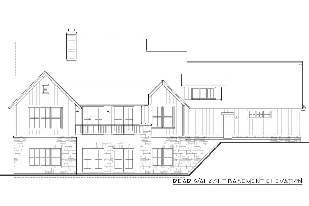 3-Bedroom New American Farmhouse House Plan with an L-Shaped Front Porch (1,988 Sq. Ft. Floor Plan) 20 the walkout version buys a covered patio under the lanai 1
